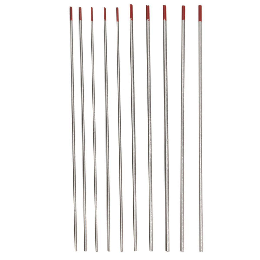 10Pcs 2 Percent Thoriated WT20 TIG Tungsten Electrode Assorted