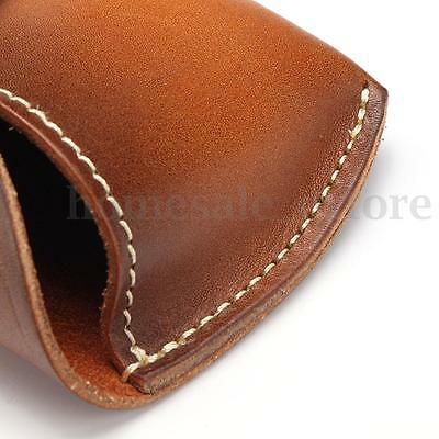 Vintage Handmade Cow Leather Glasses Case Causal Jeans Belt Eye Glasses Box