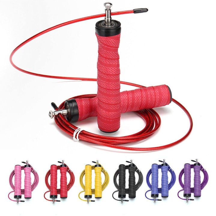 Adjustable Skipping Rope Fitness Speed Jump Ropes Gym Boxing Wrap Rope Jumping