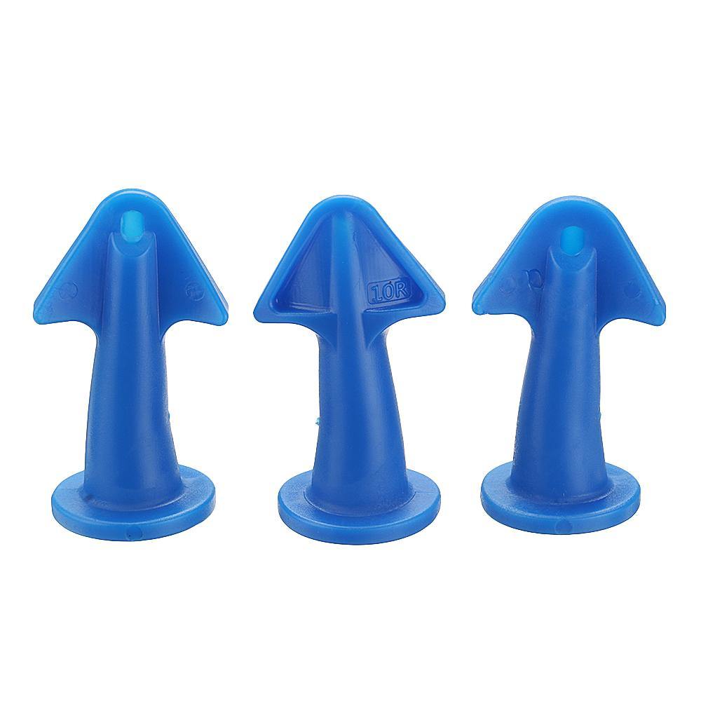 Effetool 3pcs Silicon Sealant Nozzle Plus Scrapers Set Trowel Nozzle Plus Silicone Caulking Tools