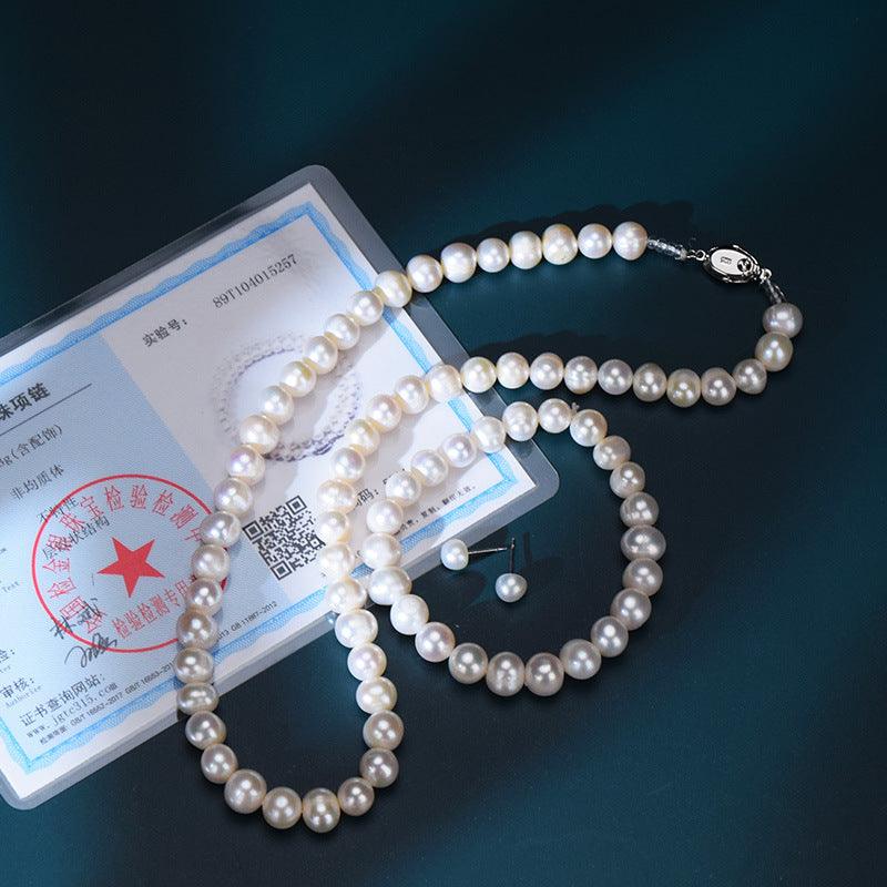 New Natural Freshwater Pearl Necklace Gift