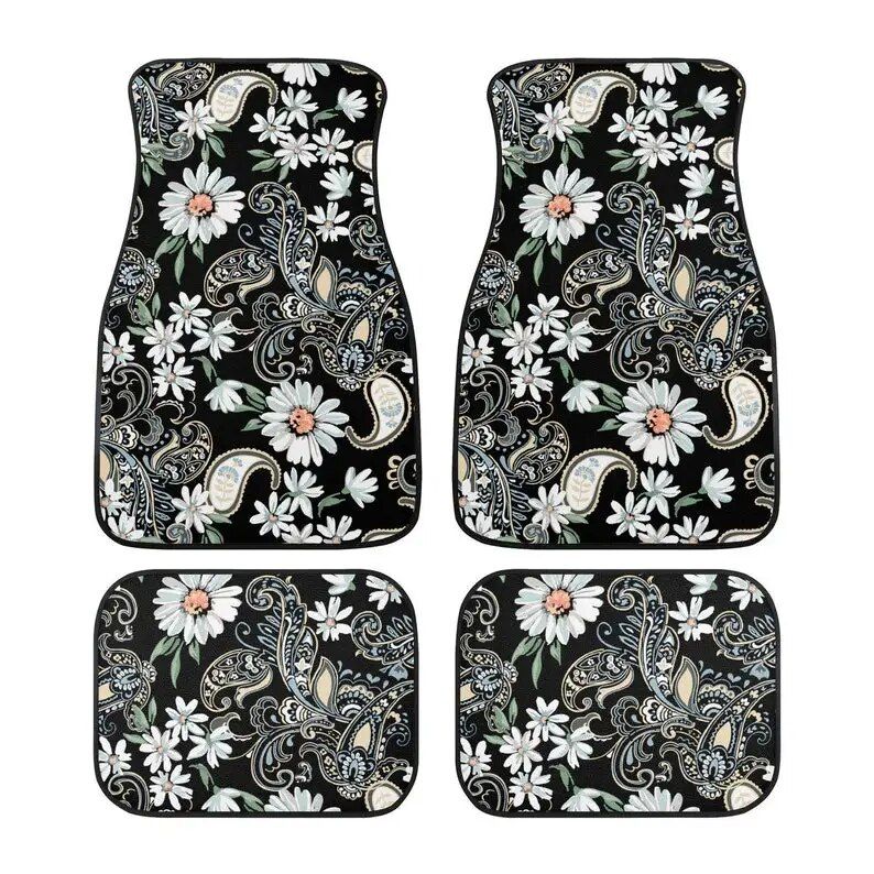 Classic Sunflower Anti-Slip Car Floor Mats