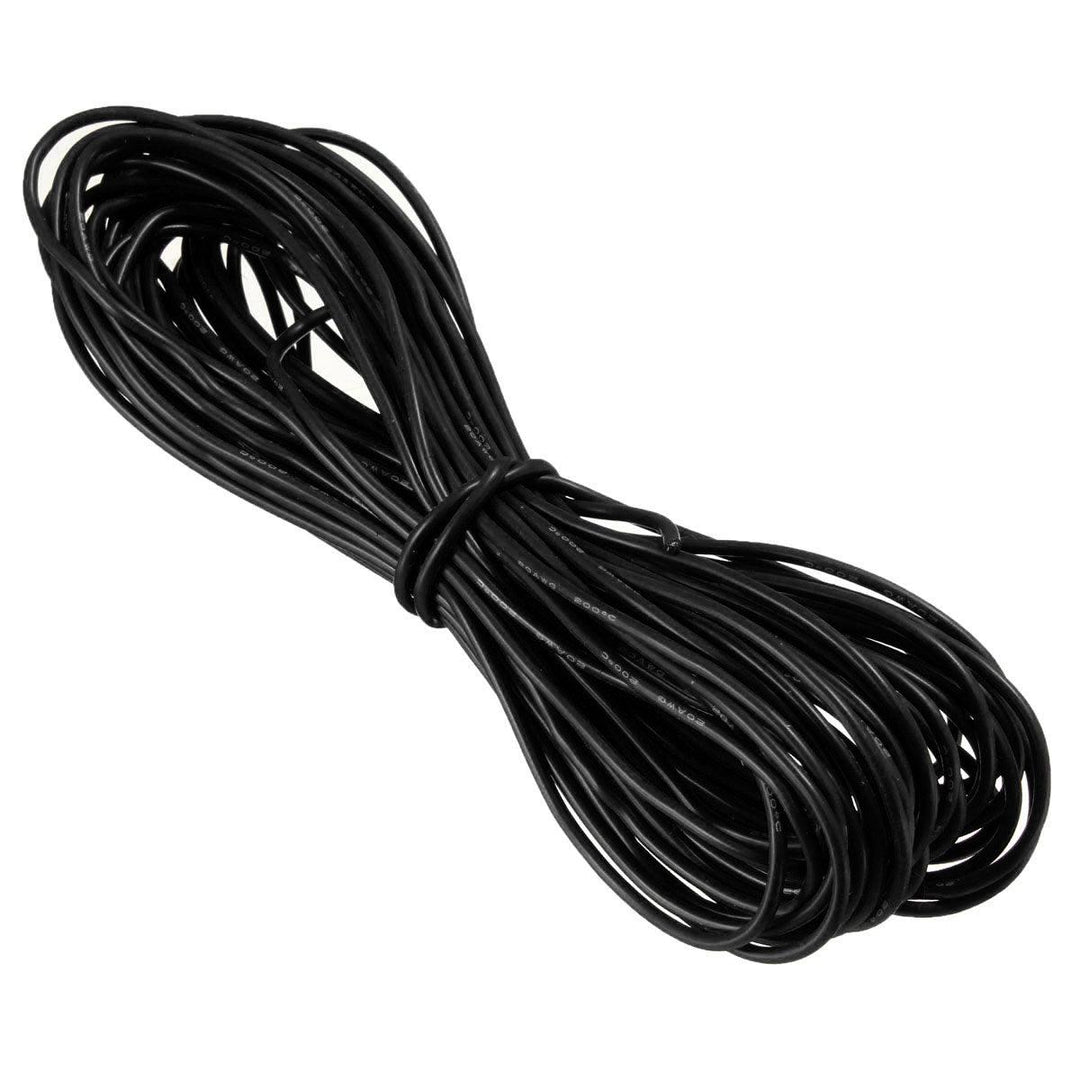 DANIU 10 Meter Black Silicone Wire Cable 10/12/14/16/18/20/22AWG Flexible Cable