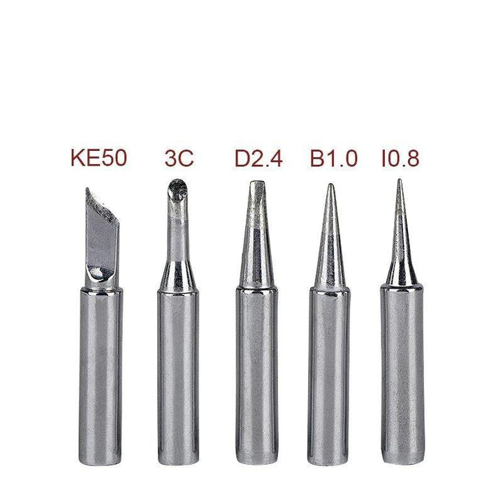 JCD 5Pcs 60W/80W Lead Soldering Iron Tips Replacement for Soldering Repair Station and Soldering Iron Kit