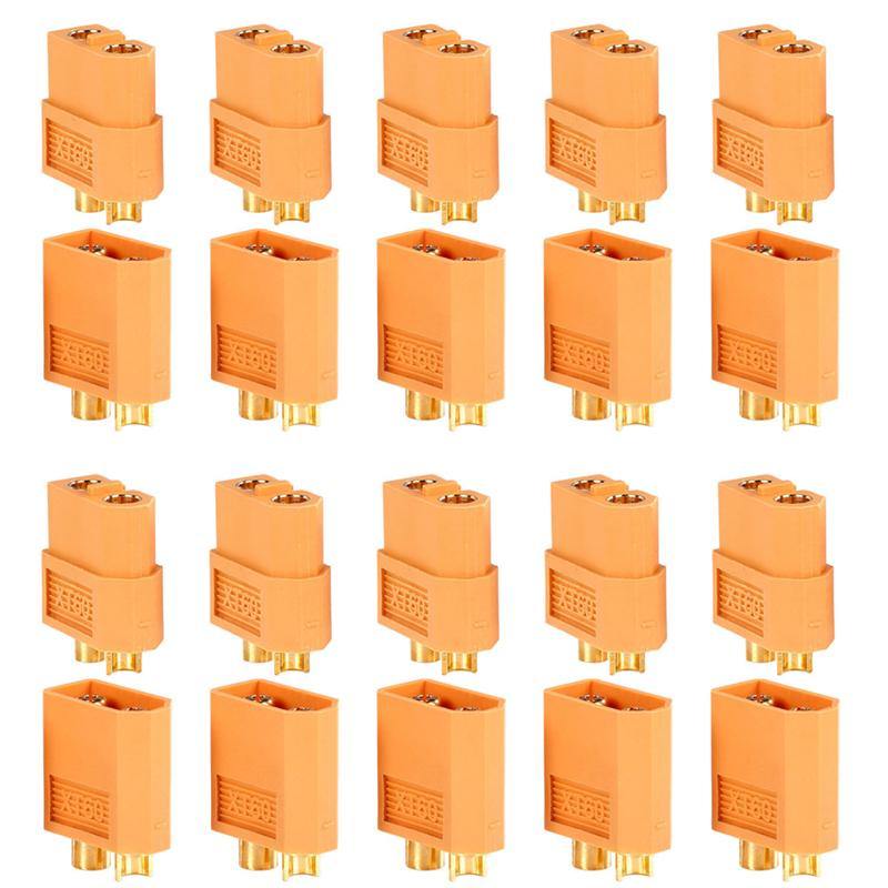 10Pairs/20pcs XT60 Plug Male Female Bullet Connectors For RC Drone Multirotor FPV Racing Battery - MRSLM