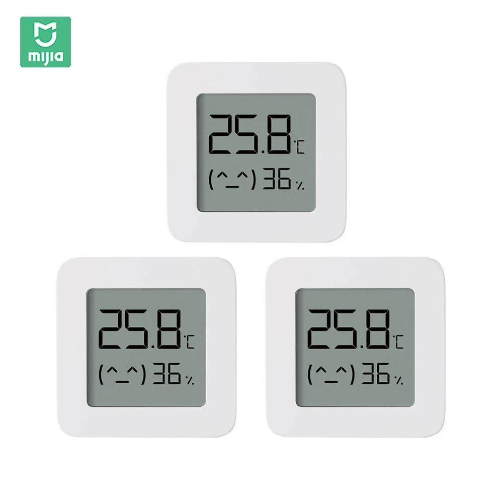 3PCS XIAOMI Mijia BT Bluetooth Thermometer 2 Wireless Smart Electric Digital Hygrometer Thermometer Work with Mijia APP - MRSLM