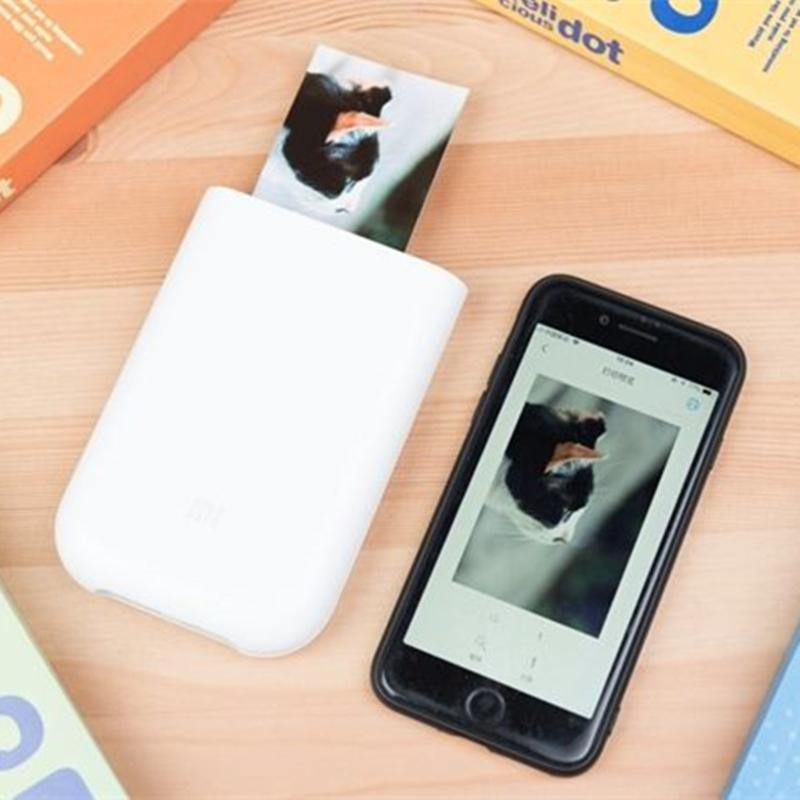 XIAOMI 3 Inch Pocket 300 DPI AR ZINK Bluetooth Photo Printer - White