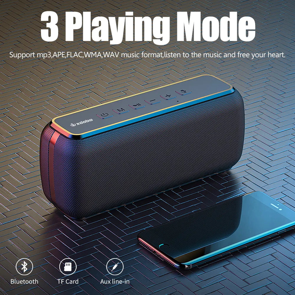 60W High-Power Portable Bluetooth Speaker