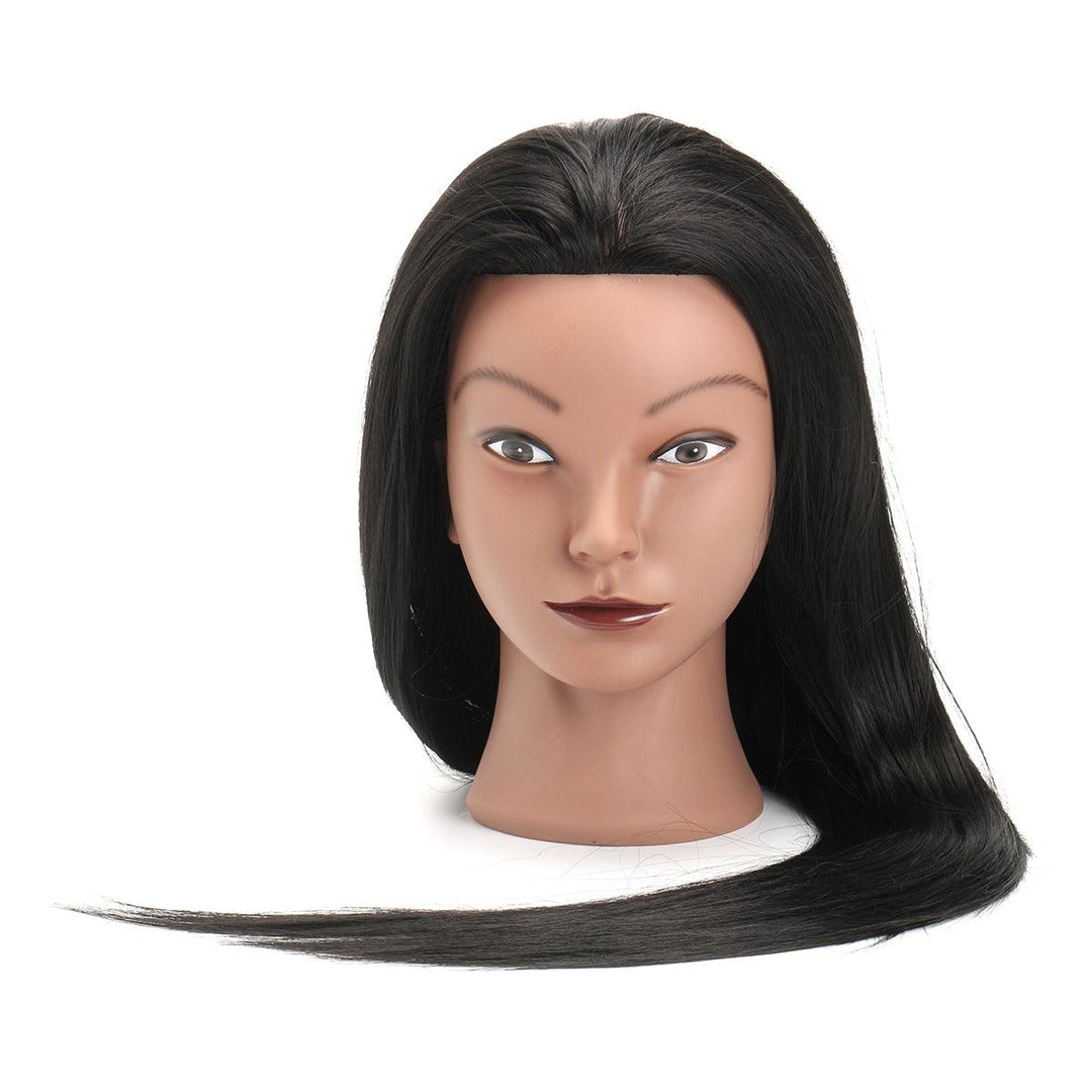 27Inch Black 30% Human Hair Hairdressing Training Head