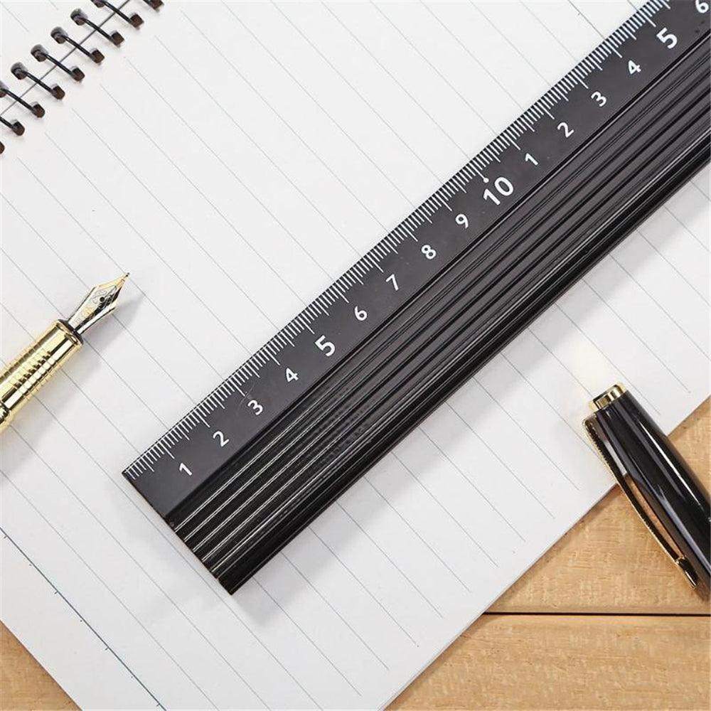 20/30/45cm Aluminum Alloy Protective Ruler Cutting Straight Scale Engineers Measuring Woodworking Cutting Tool