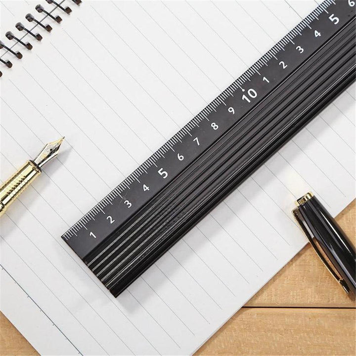 20/30/45cm Aluminum Alloy Protective Ruler Cutting Straight Scale Engineers Measuring Woodworking Cutting Tool