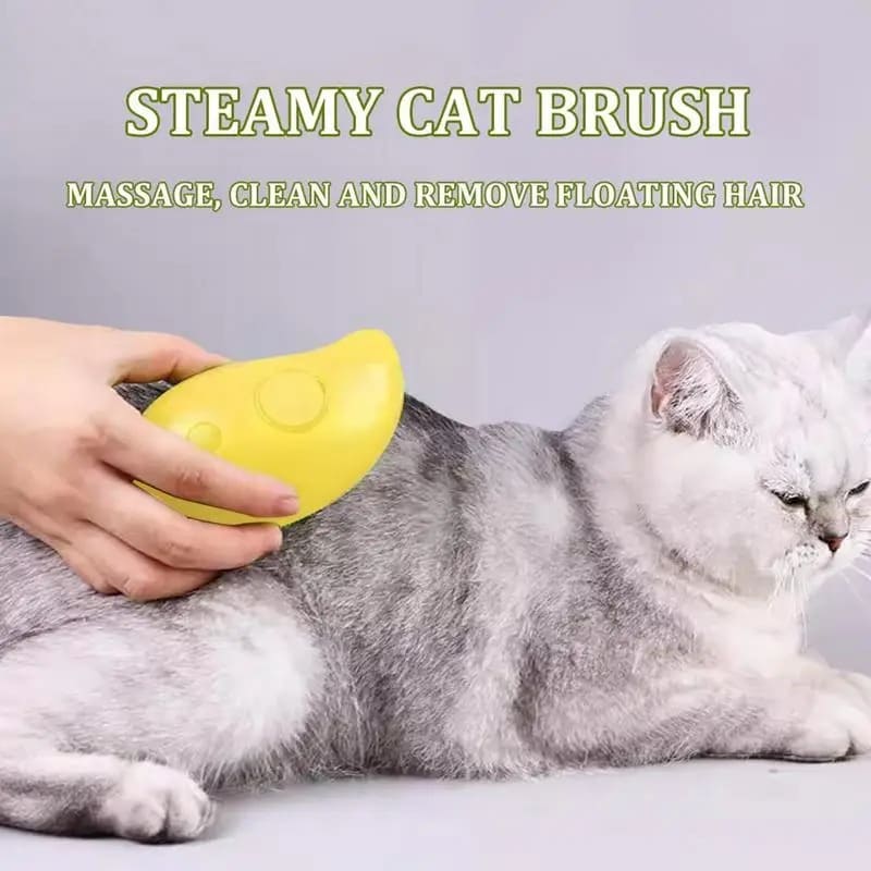 Zylo Steam Pet Brush - Ultimate Grooming & Cleaning Tool