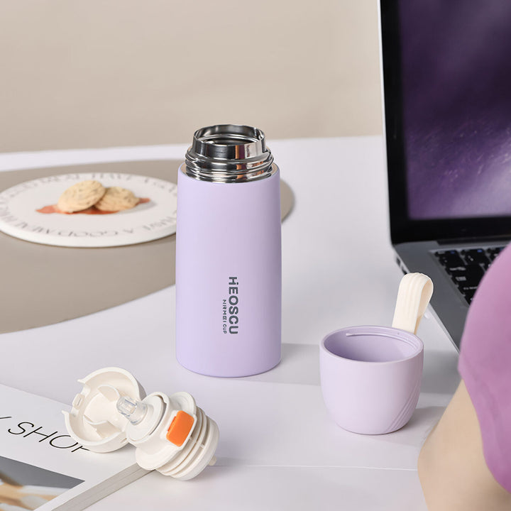 Stainless Steel Insulated Water Bottle with Straw Lid