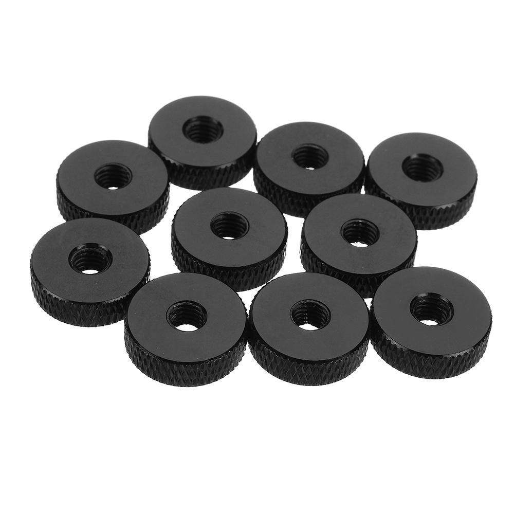 Suleve M5AN1 10Pcs M5 Manual Knurled Thumb Screw Nut Spacer Flat Washer Aluminum Alloy Multicolor - MRSLM