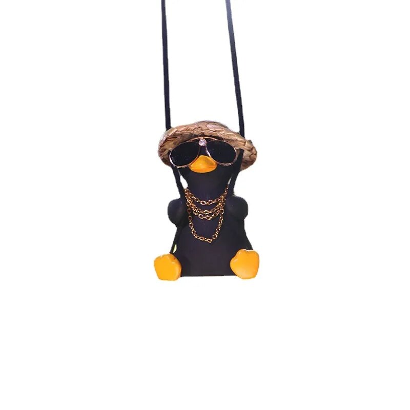 Cute Swinging Duck Car Pendant