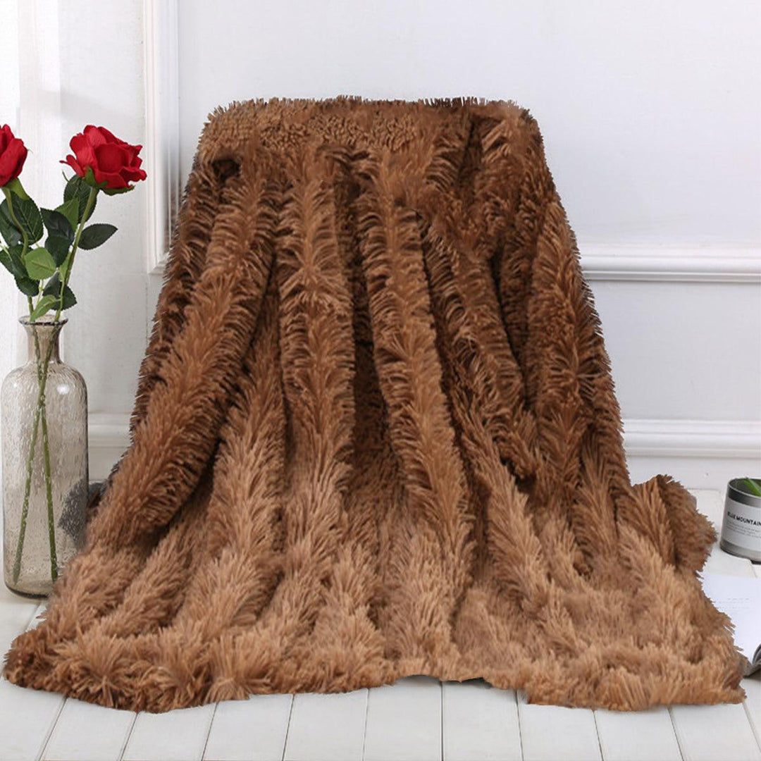 160x200cm/130x160cm MECO Large Luxury Shaggy Blankets With Heart Carpet Faux Fur Long Pile Throw Sofa Bed Soft Warm Blanket Shaggy Fluffy Rug - MRSLM