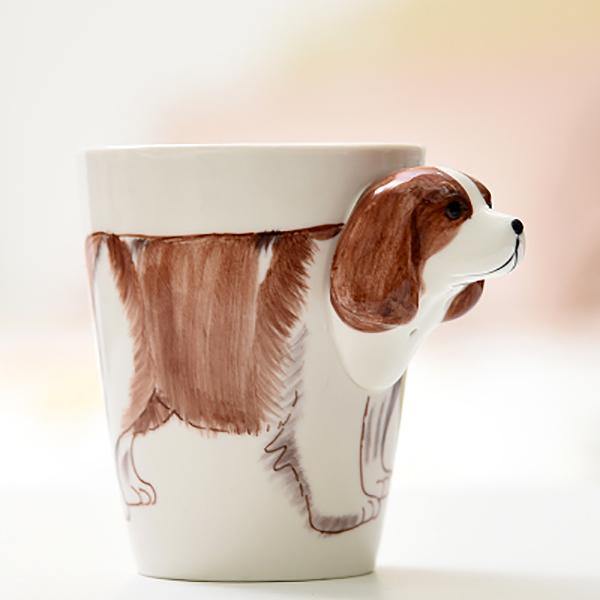 3D Ceramic Mug Pure Hand-painted Animal Cup Cartoon Cup Painted Coffee Mug - MRSLM