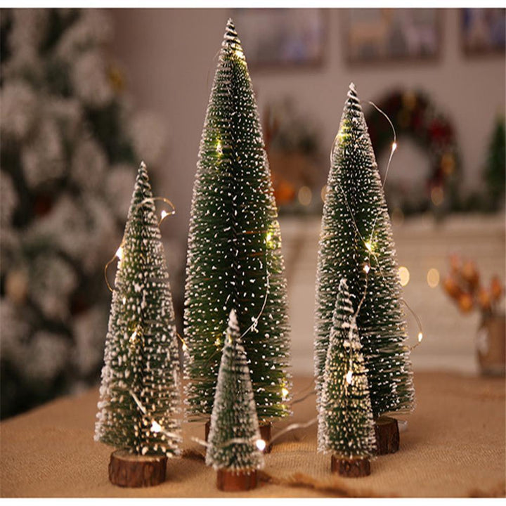 2020 Christmas Ornament Tree New Year's Mini Christmas Tree Small Pine Tree Home Office Desktop Mini Christmas Decor