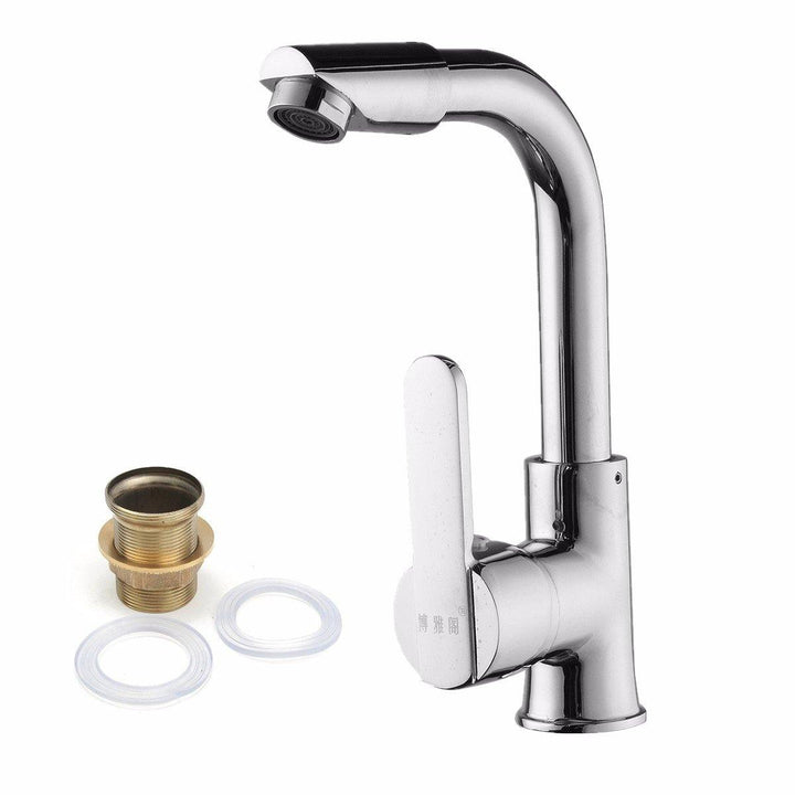 360° Chrome Faucet Kitchen Bathroom Basin Sink Hot & Cold Water Mixer Tap