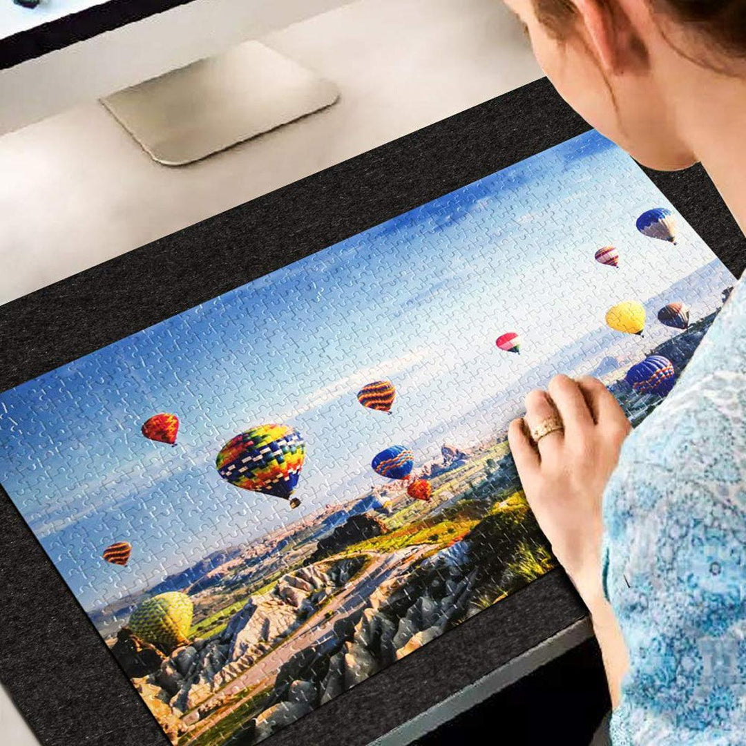 26x46 inch Felt Mat Portable Travel Puzzles Mat Jigsaw Roll Felt Mat Play Mat Puzzles Blanket UP to 1500 Pieces