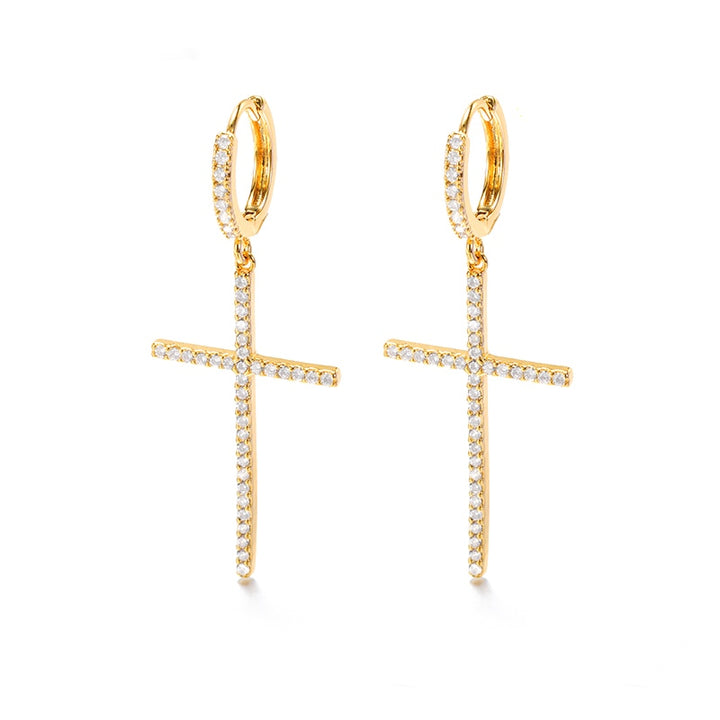 Cross Dangle Earrings