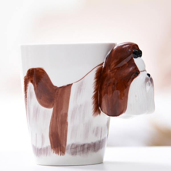 3D Ceramic Mug Pure Hand-painted Animal Cup Cartoon Cup Painted Coffee Mug - MRSLM