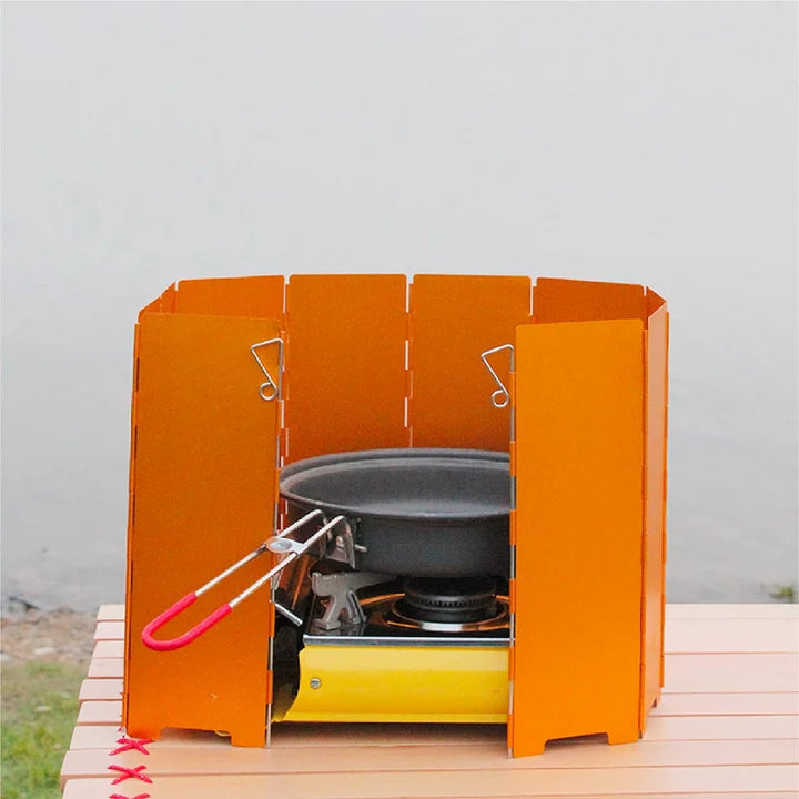 Portable Foldable Aluminum Camping Stove Windshield