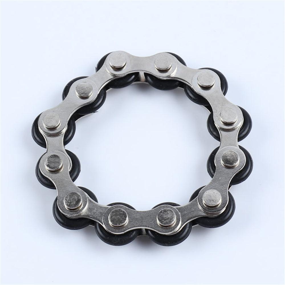 12 Section Stainless Steel Decompression Chain Bike Chain Fidget Toy Anti Stress Toy For Kids Adults Students