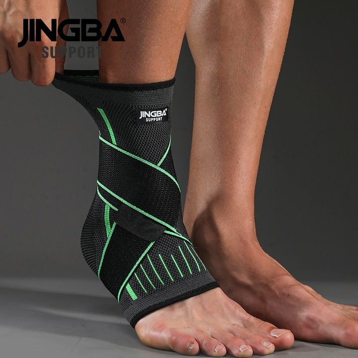 Protective Ankle Brace for Sports with Compression Nylon Strap