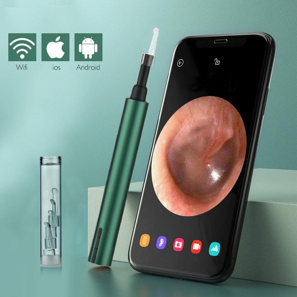 3.0mm Wireless WiFi Ear Pick Otoscope Camera Borescope Luminous Ear Wax Cleaning Teeth Oral Inspection Health Care 3.0/5.0MP - MRSLM