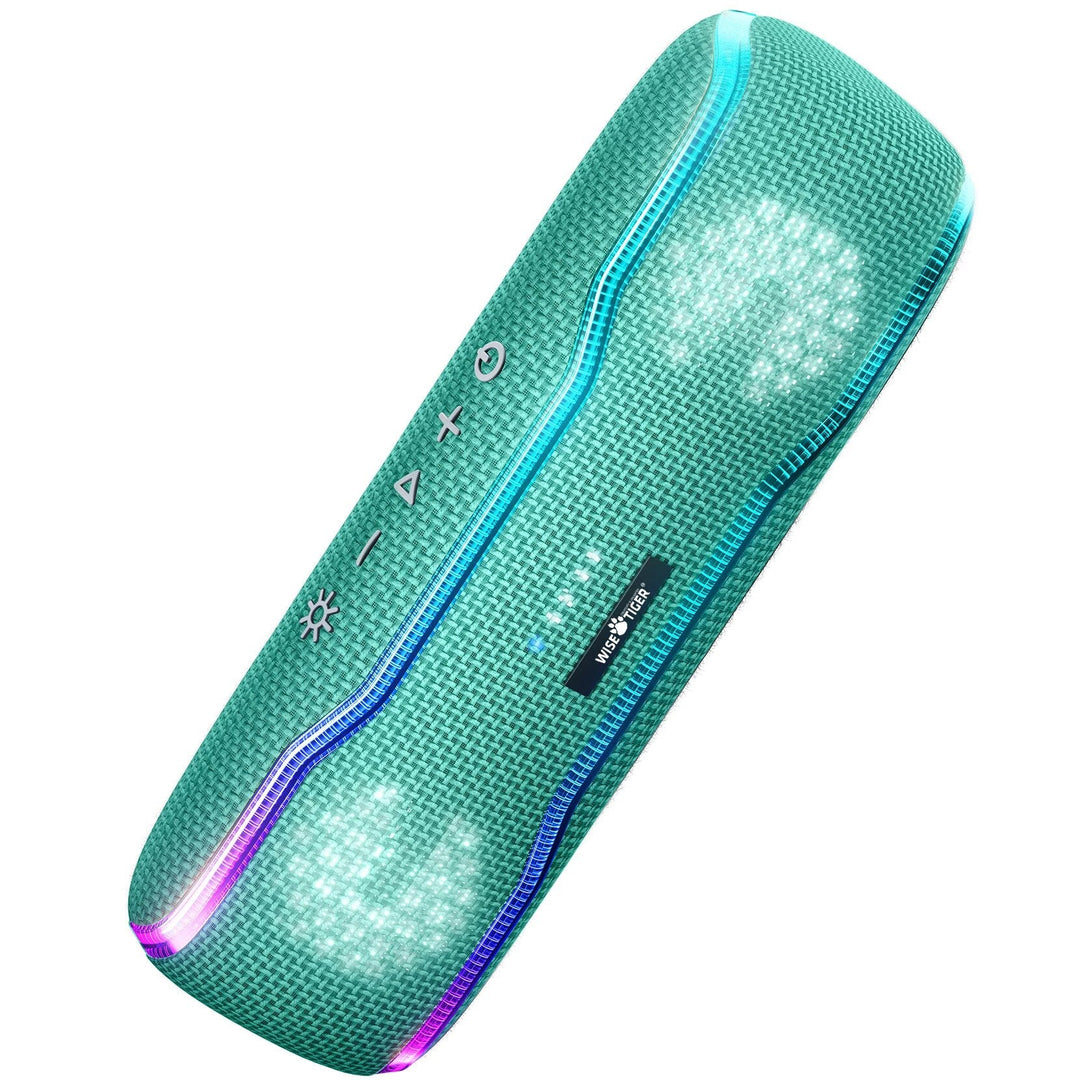 25W Waterproof Outdoor Bluetooth Speaker with RGB Light & Stereo Surround Sound