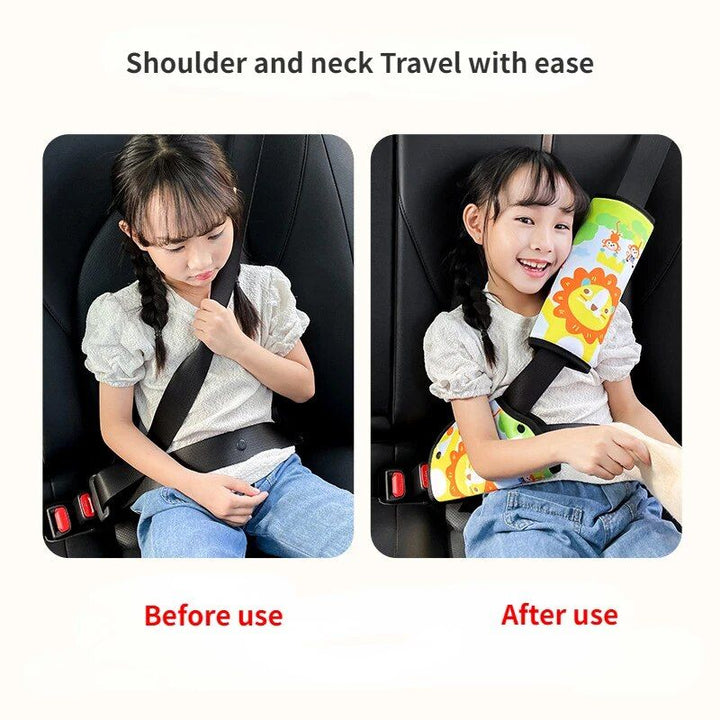 Kid's Comfort Car Seatbelt Protector with Cartoon Design