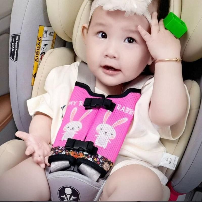 Kid's Cartoon Seat Belt Shoulder Guard - Safety Seat Anti-Slip Accessory