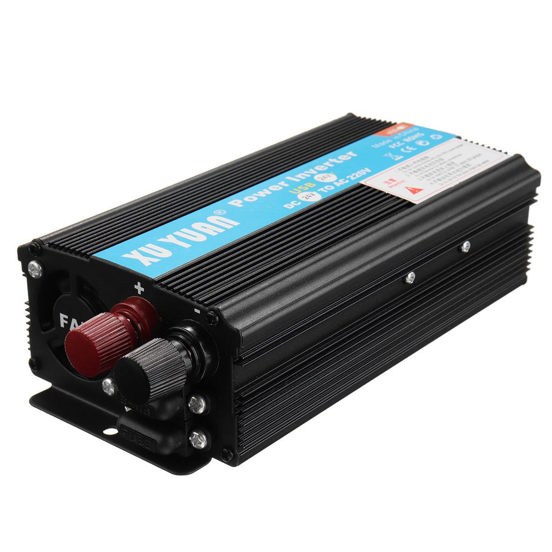 4000W 12V/24V DC to 110V/220V AC Solar Power Inverter LED Modified Sine Wave Converter Black