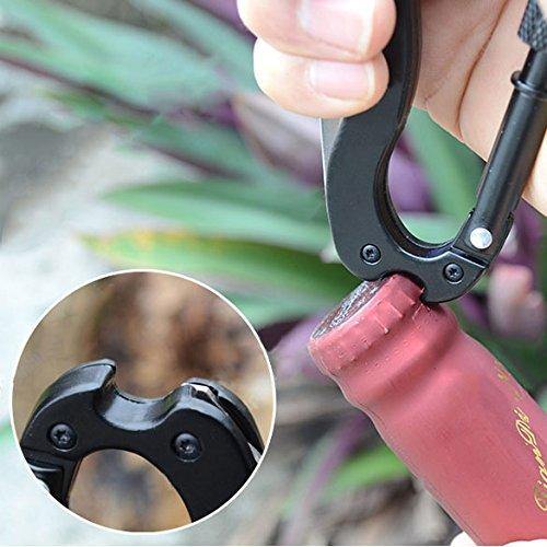 5-in-1 Multifunctional Camping Cutter Hanging Buckle - Quick Release Folding Cutter Tool