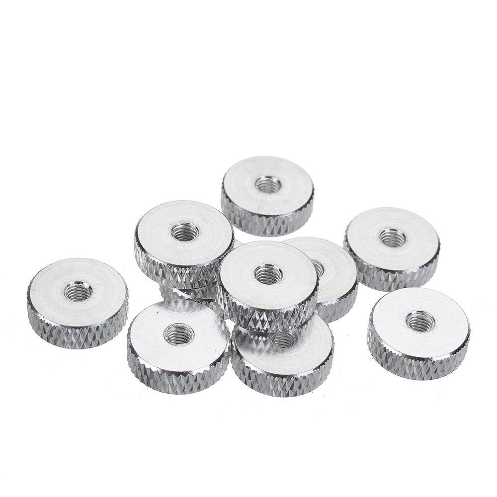 Suleve M3AN11 10Pcs M3 Manual Knurled Thumb Screw Nut Spacer Flat Washer Aluminum Alloy Multicolor - MRSLM