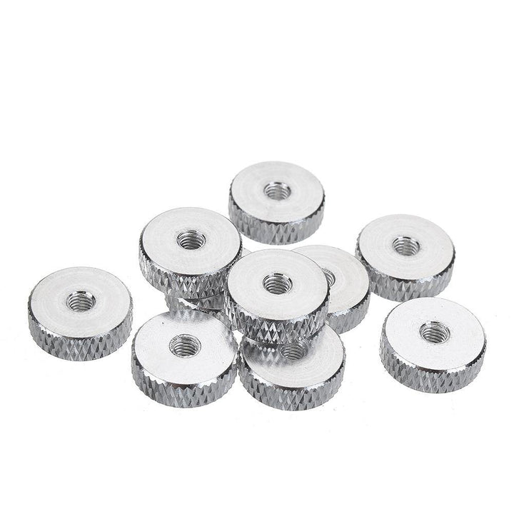 Suleve M3AN11 10Pcs M3 Manual Knurled Thumb Screw Nut Spacer Flat Washer Aluminum Alloy Multicolor - MRSLM