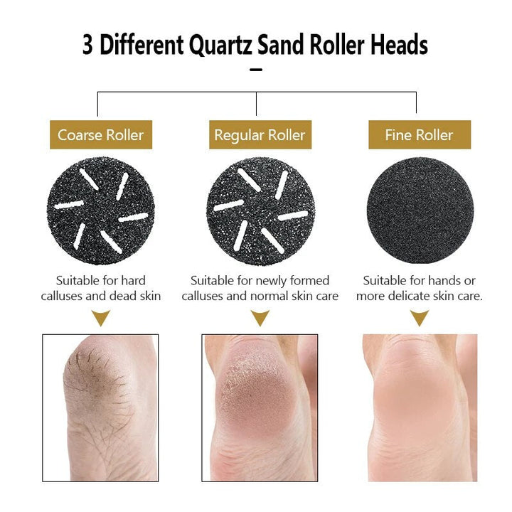 Luxury Electric Foot Care Kit: Callus Remover & Skin Smoother