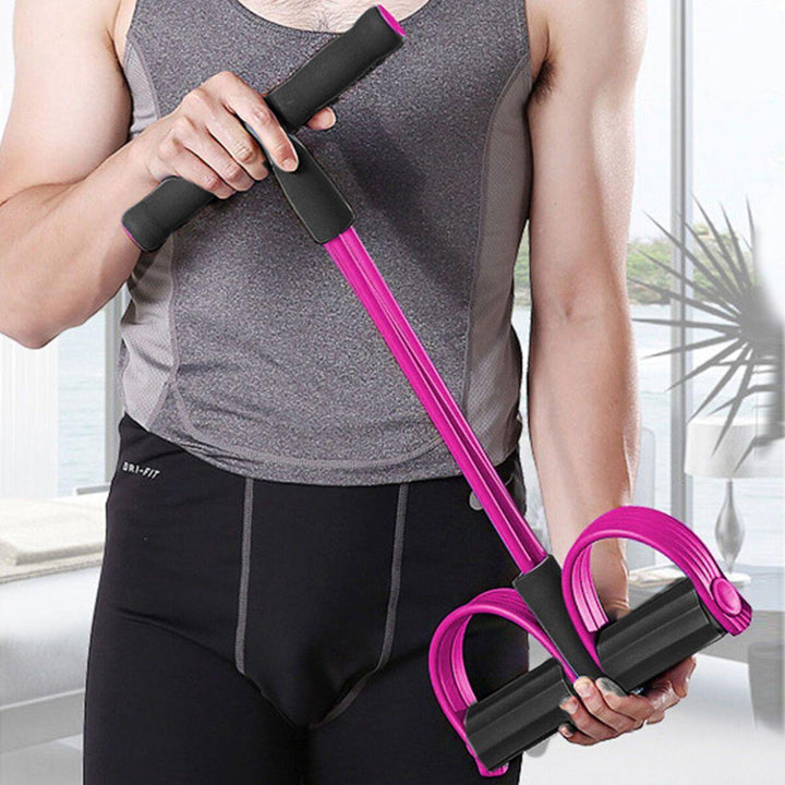 Pedal Fitness Resistance Bands Yoga Equipment Sit Ups Slimming Thin Belly Curling Belly Home Elastic Rope