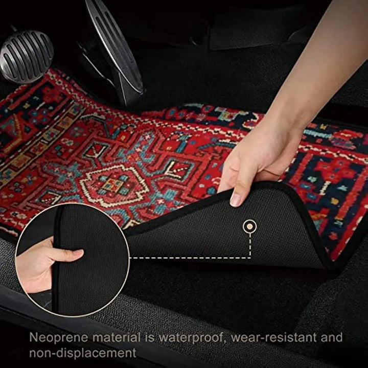 Persian Rug-Style Car Floor Mats - A Set of 4