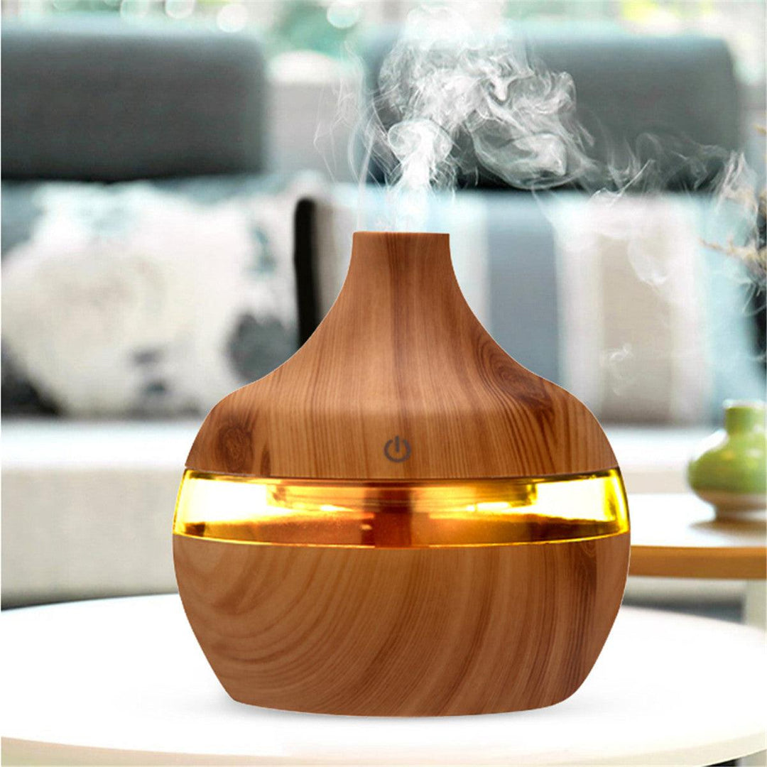 300ml Electric Ultrasonic Air Mist Humidifier Purifier Aroma Diffuser 7 Colors LED USB Charging for Home Car Office