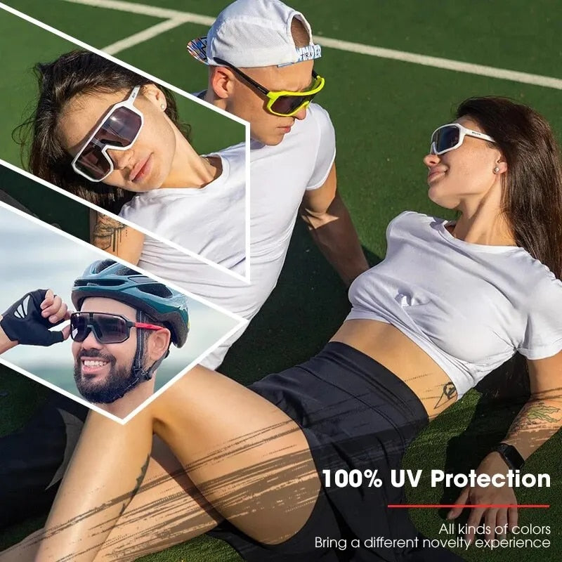 Photochromic Cycling Sunglasses 2-Pack – Unisex, Adjustable & UV400 Protection