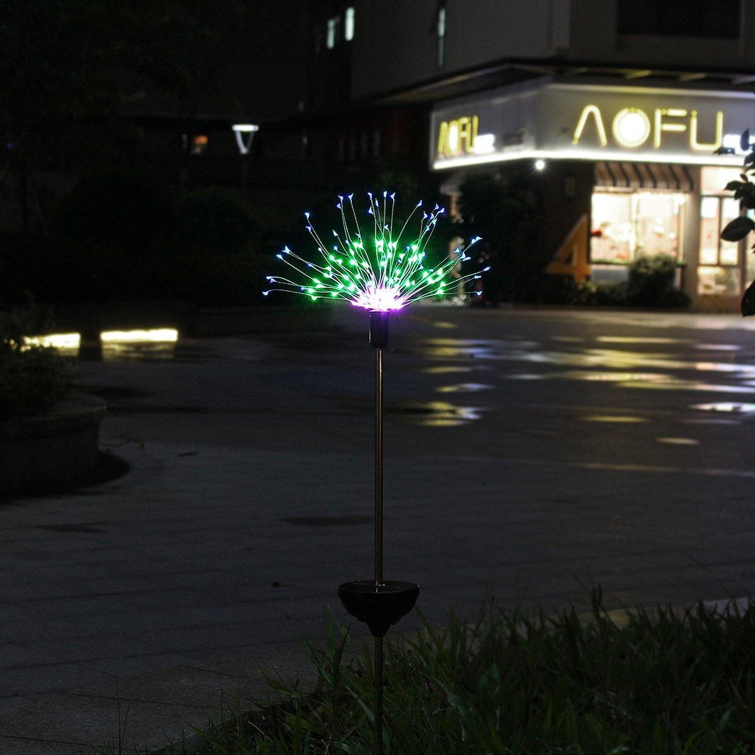 Solar Firework String Light 90/120/150 LED Lamp Outdoor Garden Party Christmas Decorations Lights