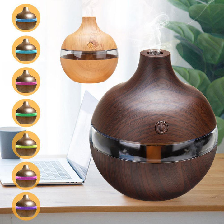 300ml 7 Color Night Lights Essential Oil Diffuser Aromatherapy Cool Mist Humidifier for Office Home Study Yoga Spa Baby USB Charging