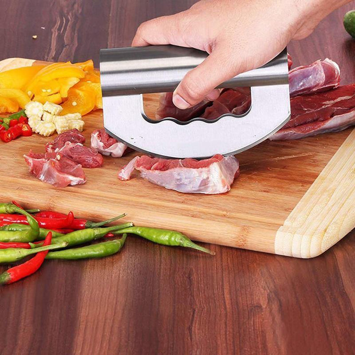 304 Stainless Steel Double-head Cut Salad Chopper Vegetable Cheese Cutter (1)