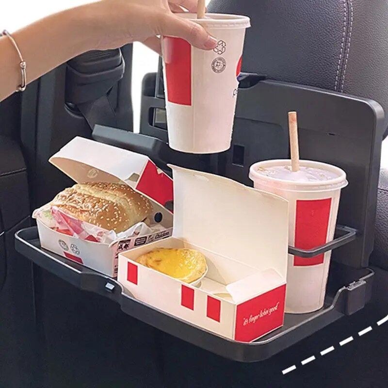 Foldable Car Back Seat Tray with Cup Holder