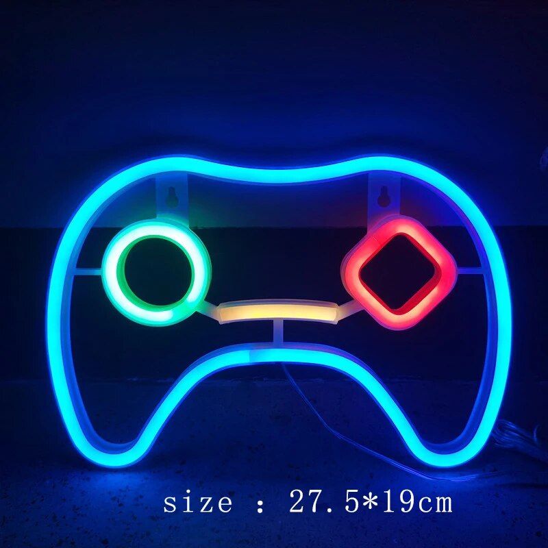 USB-Powered Neon Gaming Icon Light