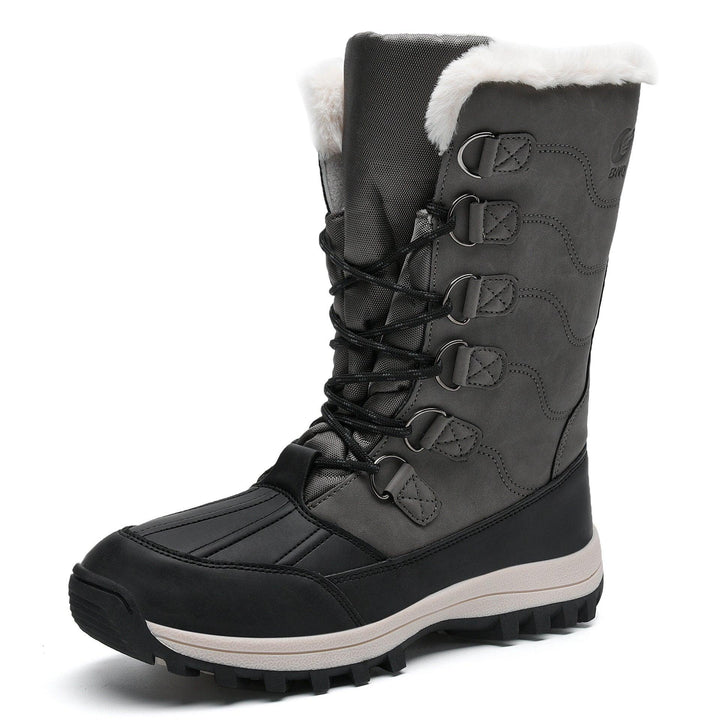 Long Tube Cotton Snow Boots Plus Velvet Outdoor Warm And Non-slip