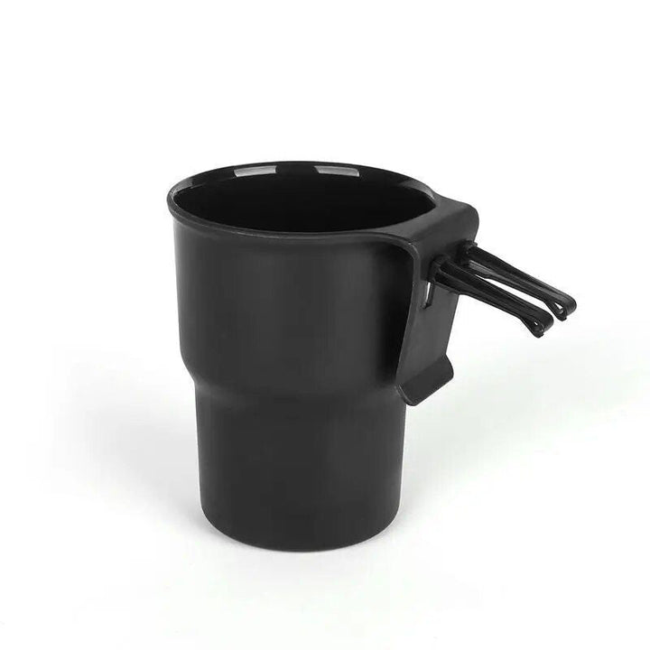 Multi-Function Car Cup Holder with Trash Can Feature