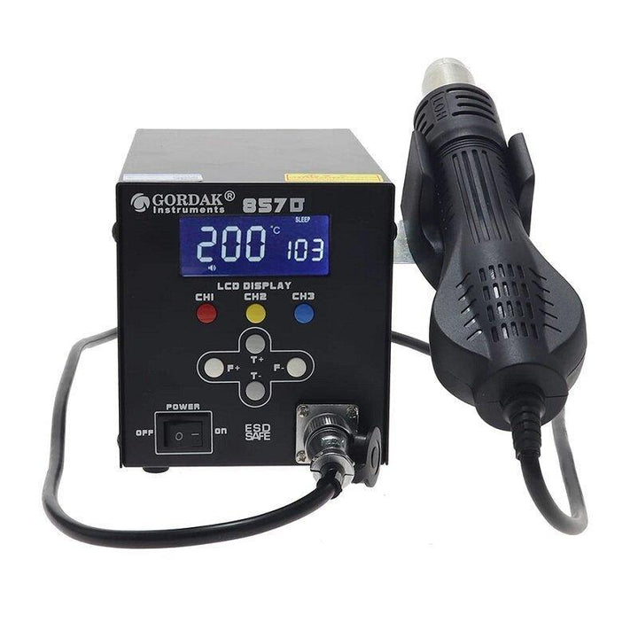 GORDAK 857D 1000W High Power LCD Display Soldering Station Intelligent Hot Air Desoldering Station Hot Air Gun